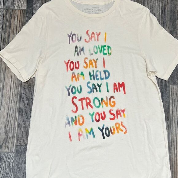 🔥 Lauren Daigle Band Tee YOU SAY I AM LOVED Promo Tour Merch Concert Band Tee X - Picture 1 of 7